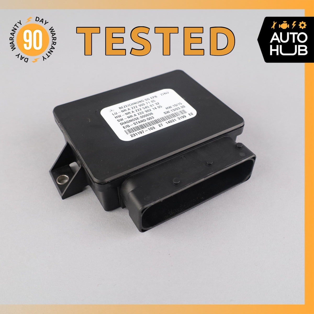 14-17 Mercedes W222 S550 S600 S63 Electronic Parking Brake Control Module OEM - photo 1