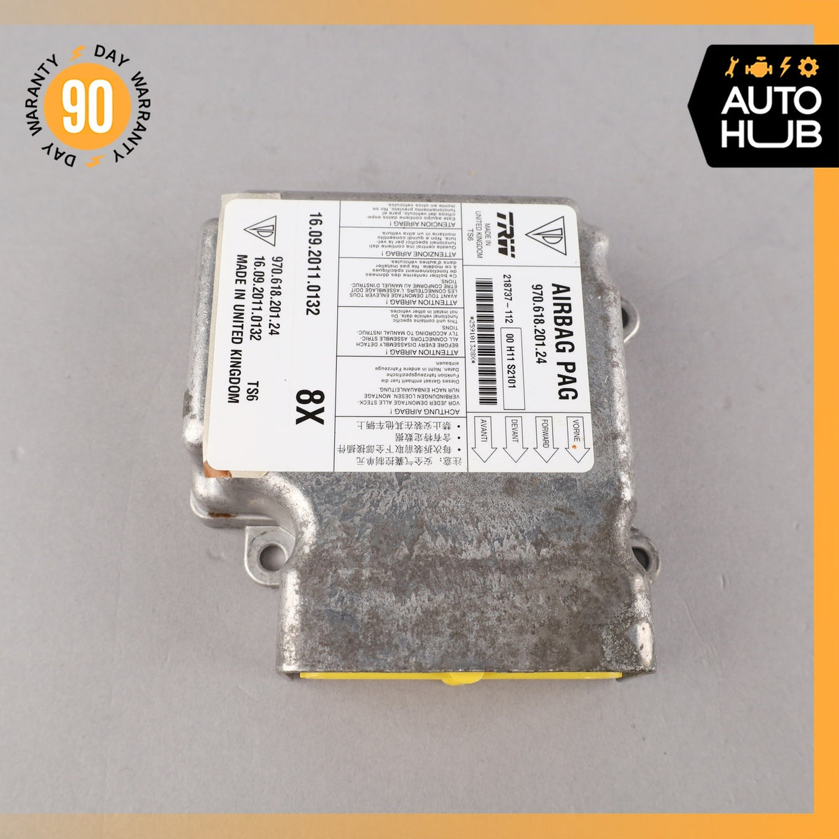 Porsche Panamera 970 Airbag Air Bag Sensor SRS Control Module OEM 51k - photo 7
