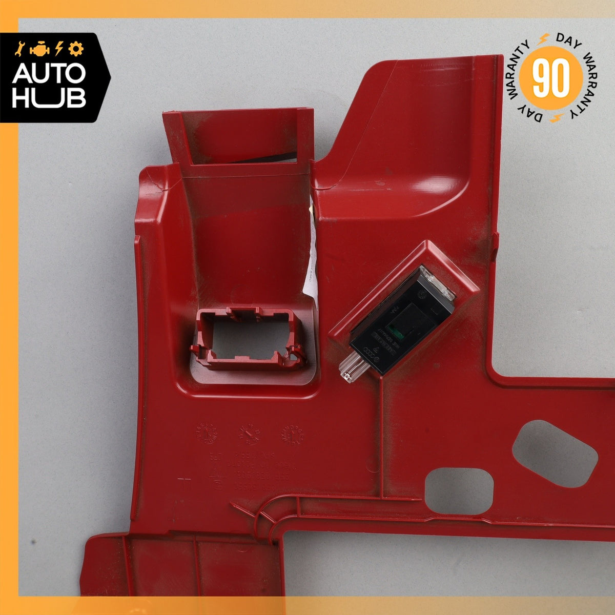 15-18 Porsche Macan 95B Dashboard Left Knee Cover Panel Trim Leather Red OEM - photo 18