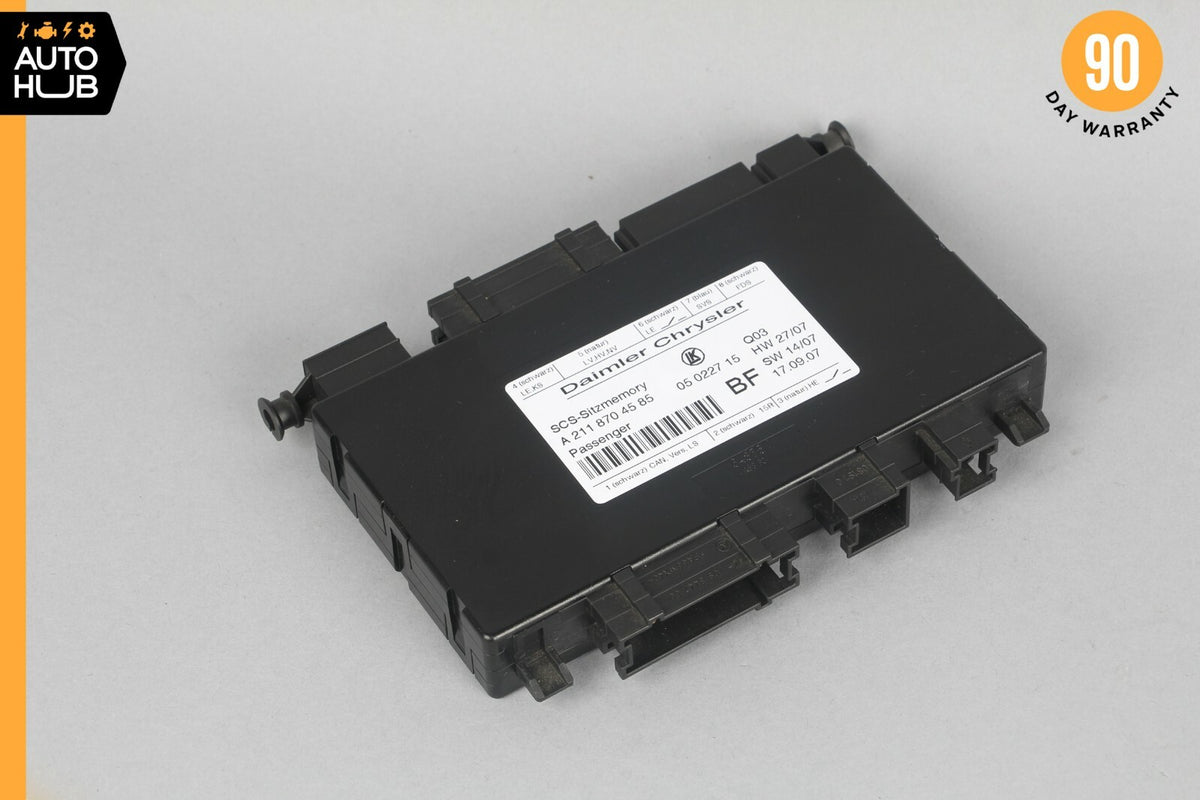 03-11 Mercedes W211 E350 ML550 Front Seat Control Module 2118704585 OEM - photo 1