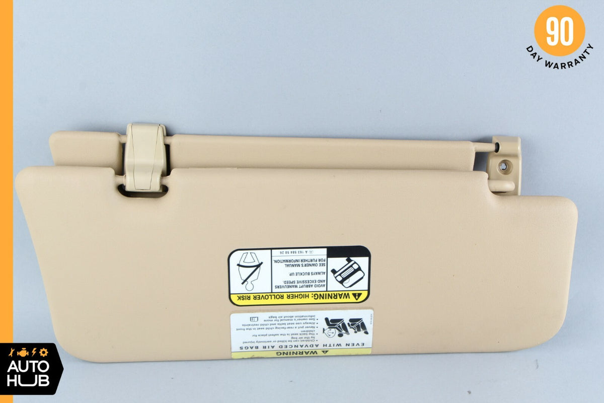 06-12 Mercedes X164 GL450 ML450 Sun Visor Sunvisor Left Driver Side Brown OEM - photo 7
