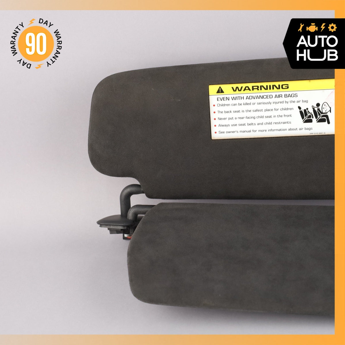 11-14 Porsche Cayenne 958 GTS Sun Visor Sunvisor Left Side Suede OEM - photo 5