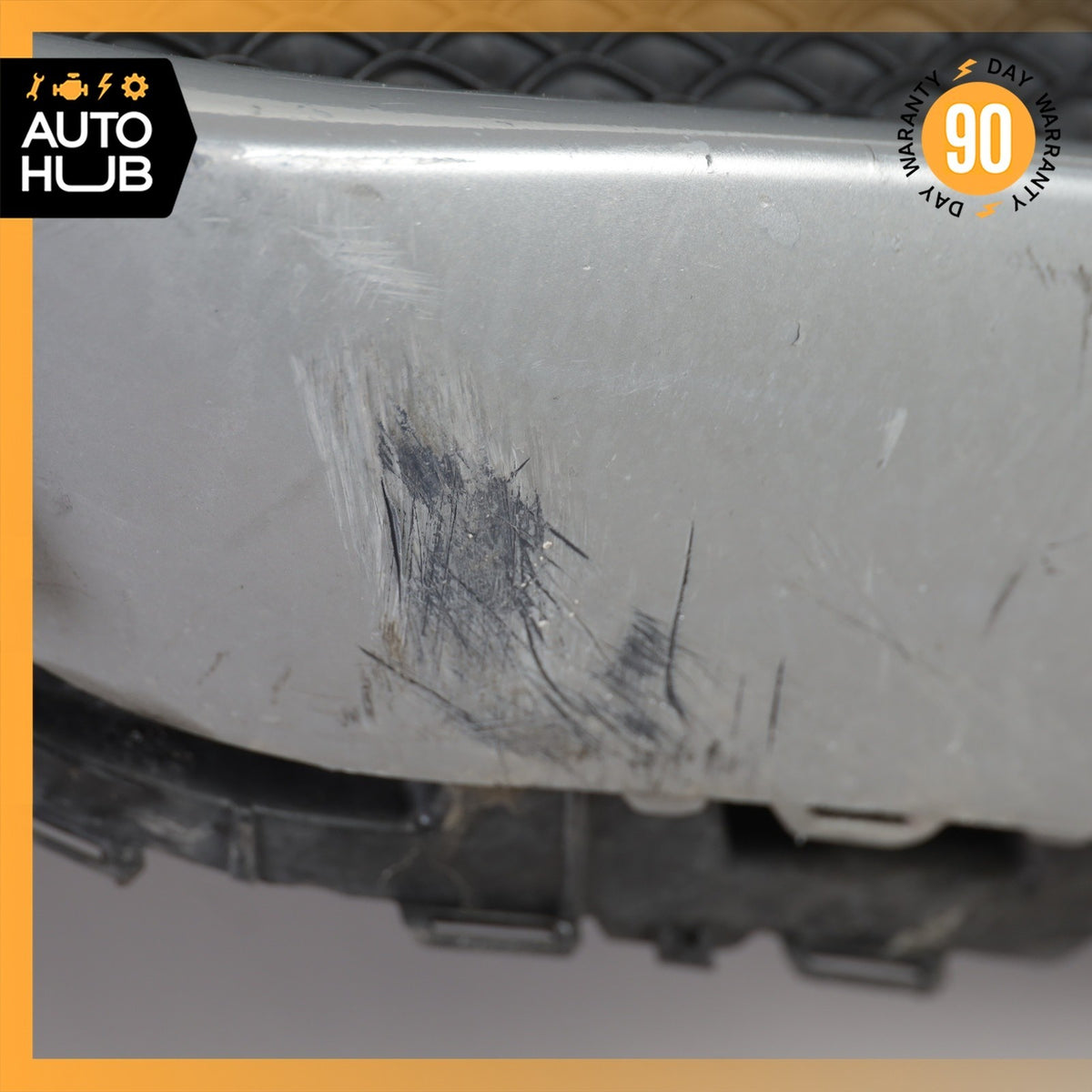 15-18 Mercedes W205 C300 C400 Base Front Bumper Cover Assembly Silver OEM - photo 21