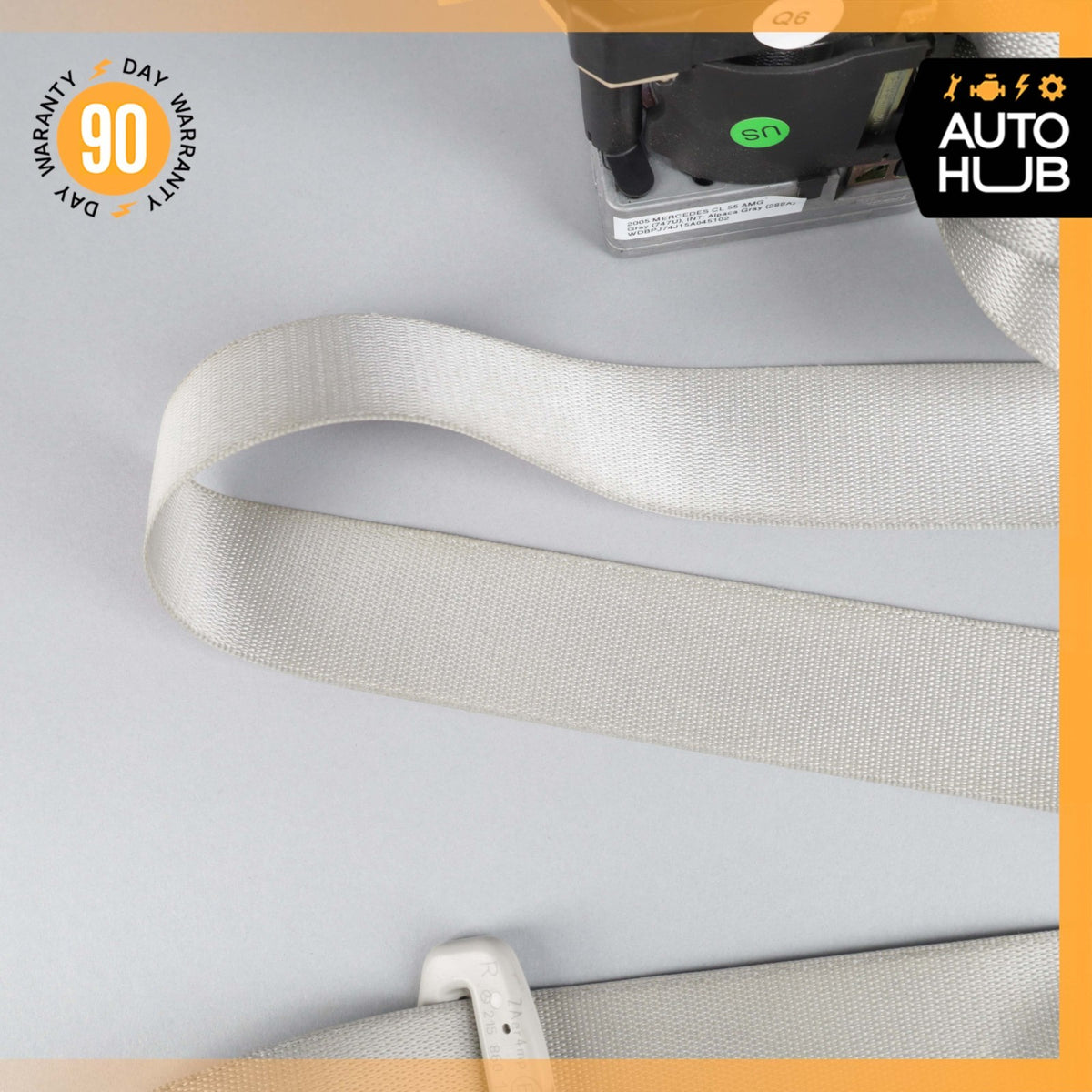 02-06 Mercedes W215 CL55 AMG CL500 Seat Belt Retractor Front Right Gray OEM - photo 3