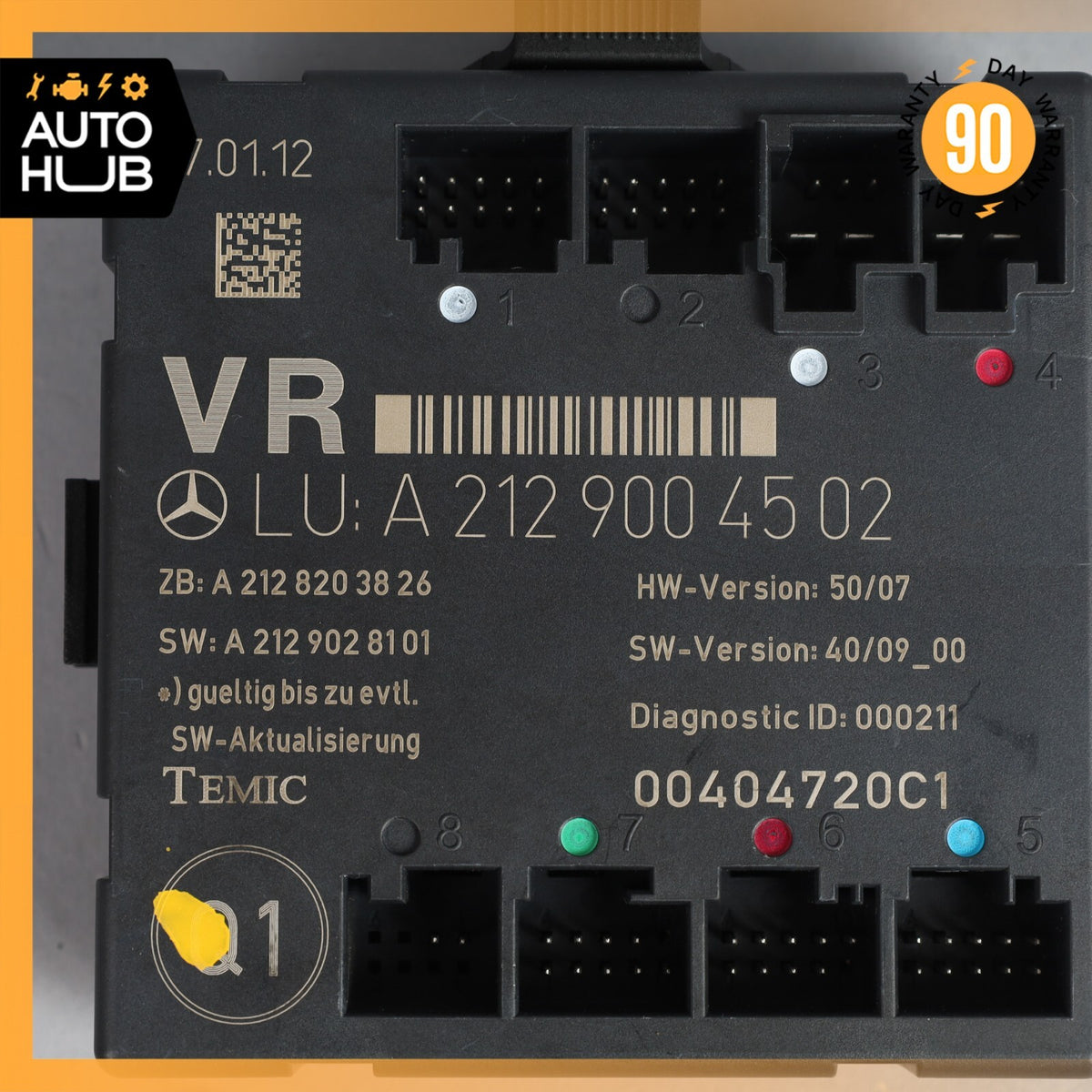 08-18 Mercedes W204 C300 GLK350 E350 Front Right Side Door Control Module OEM - photo 9