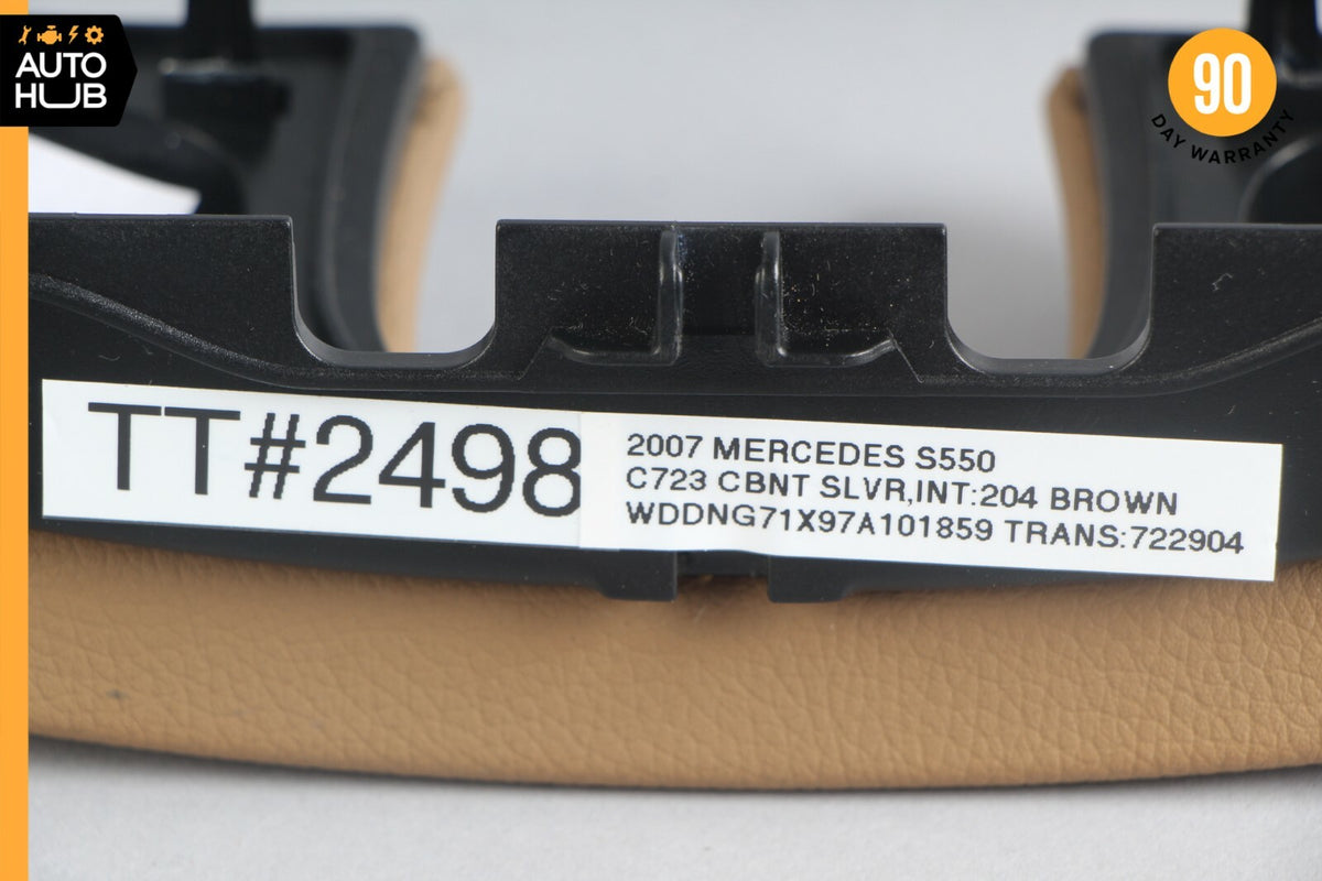 07-13 Mercedes W221 S550 S400 S350 Center Console Trim Brown OEM - photo 12