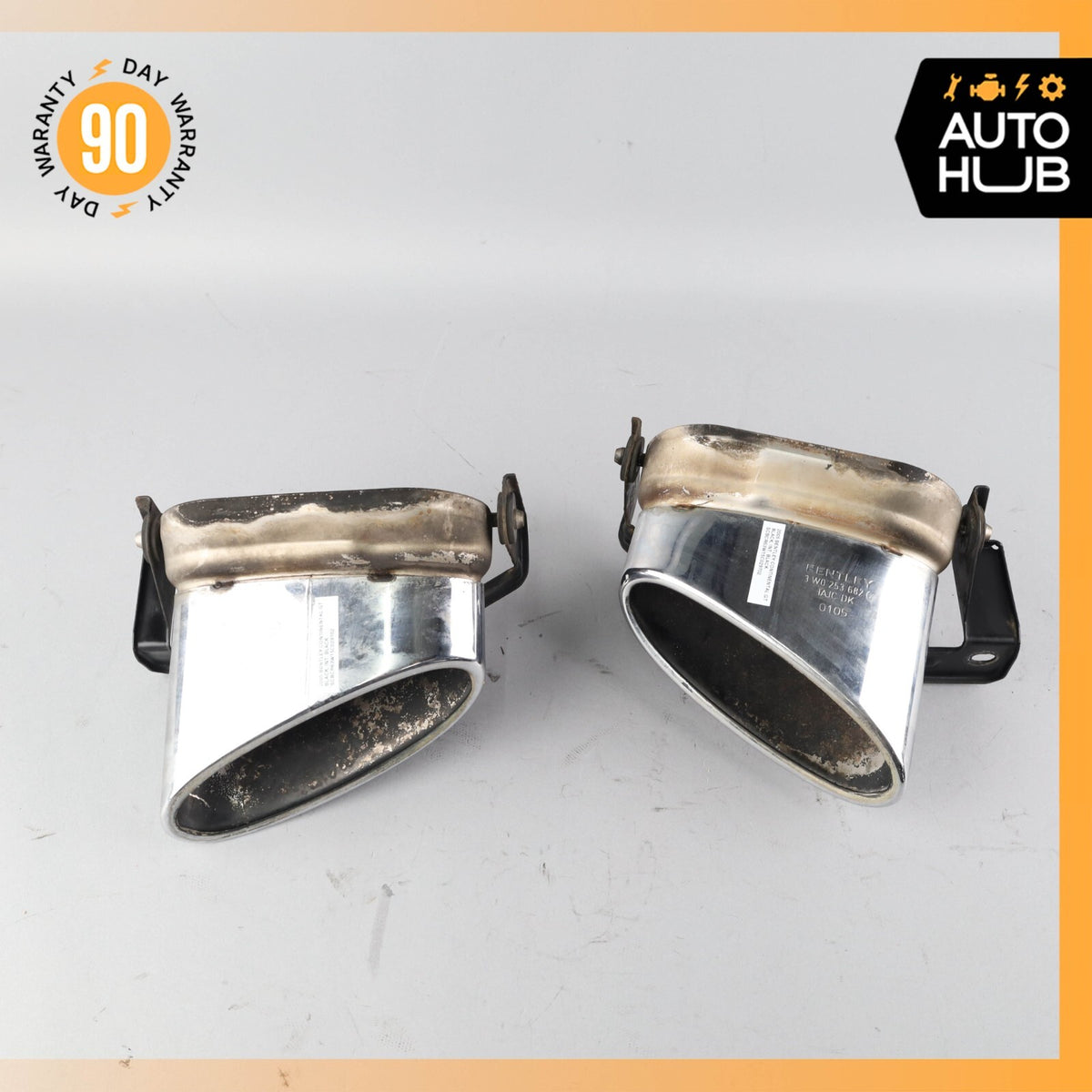 Bentley Continental GT GTC Exhaust Muffler Tips Left and Right Set OEM - photo 9