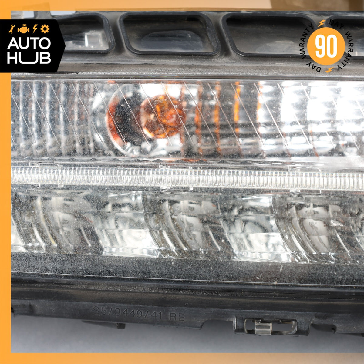 Porsche Panamera 970 Right Side DRL Daytime Running Light Fog Lamp OEM 89k - photo 3