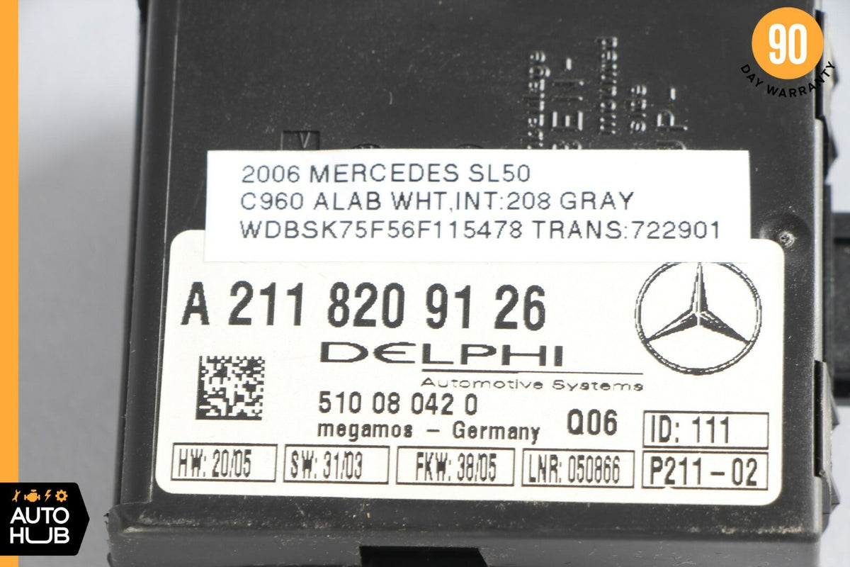01-07 Mercedes W203 C230 CLK320 Anti Theft Alarm Module 2118209126 OEM - photo 2