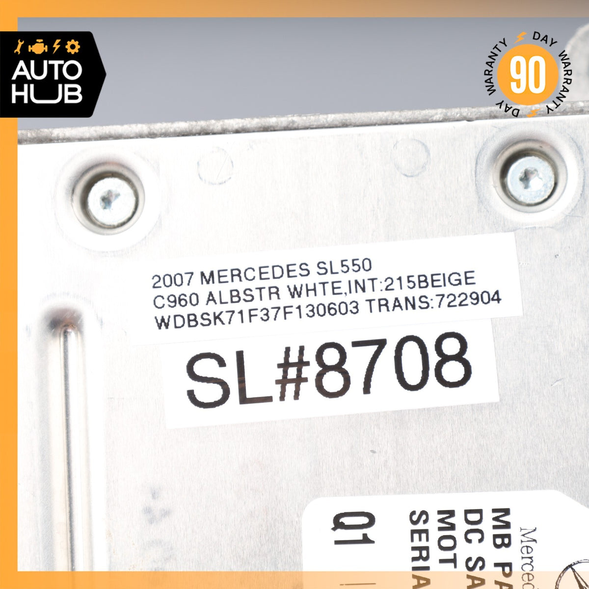 06-12 Mercedes R230 SL550 E350 Communication Control Module 2198200926 OEM - photo 8
