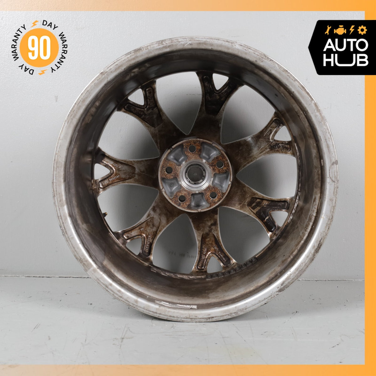 Maserati Quattroporte GranTurismo 8.5 x 19 19" Front Wheel Rim Silver 228796 OEM - photo 6