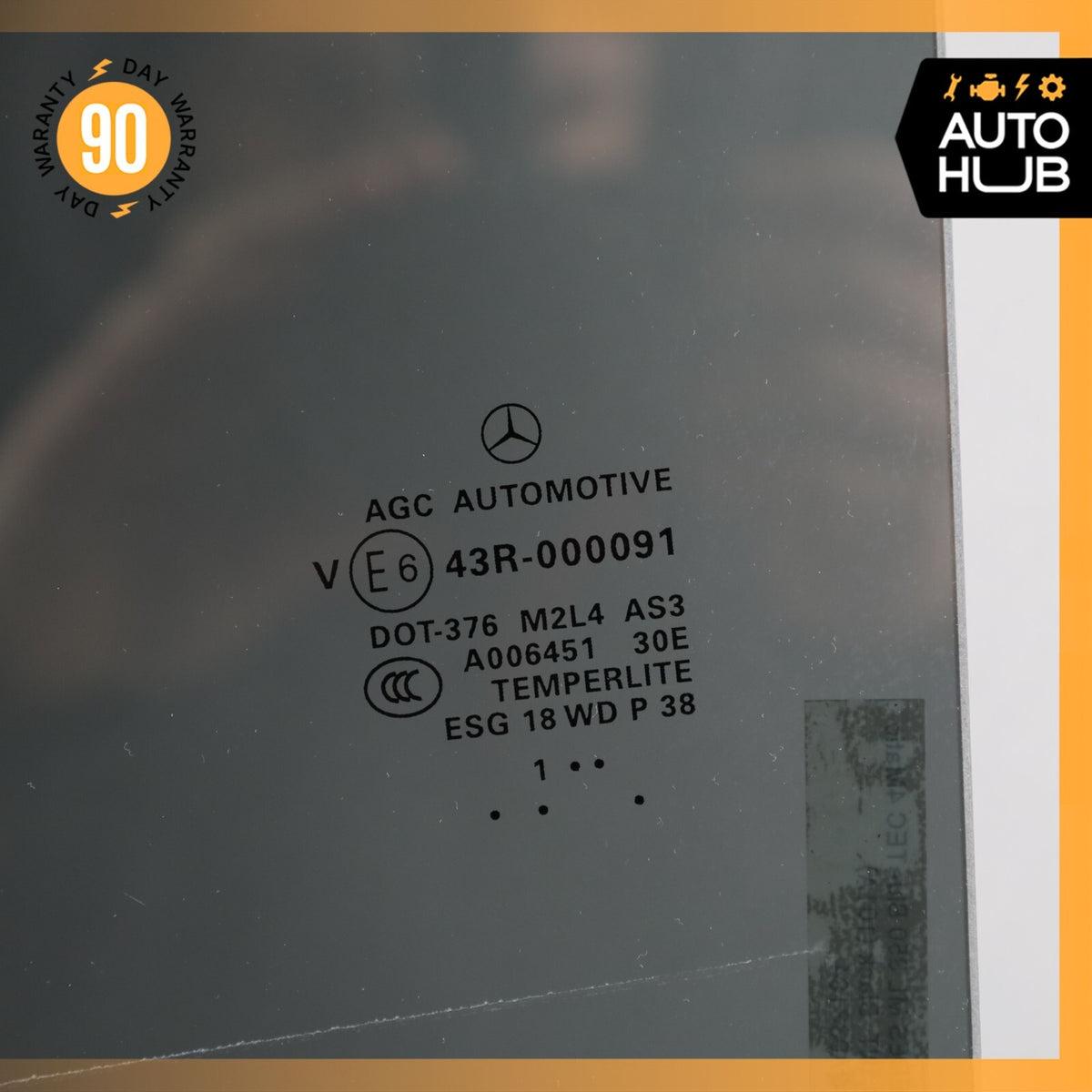 2012 Mercedes W166 ML350 Rear Left Side Window Glass OEM - photo 8