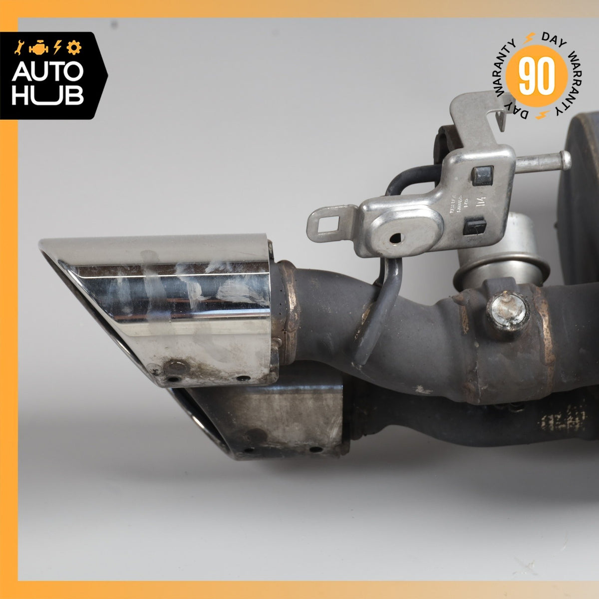 Maserati Quattroporte SQ4 M156 Exhaust Muffler Left Driver Side w/ Valve OEM 32k - photo 4
