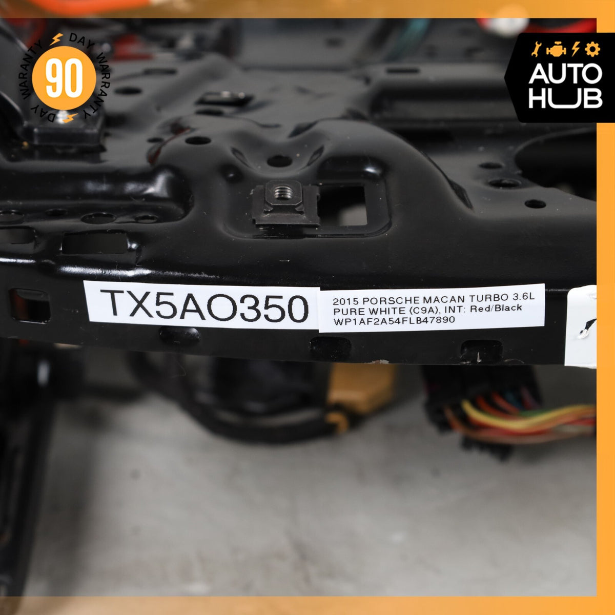 11-24 Porsche Macan 95B Lower Seat Track Rail Frame Front Left Side OEM - photo 12
