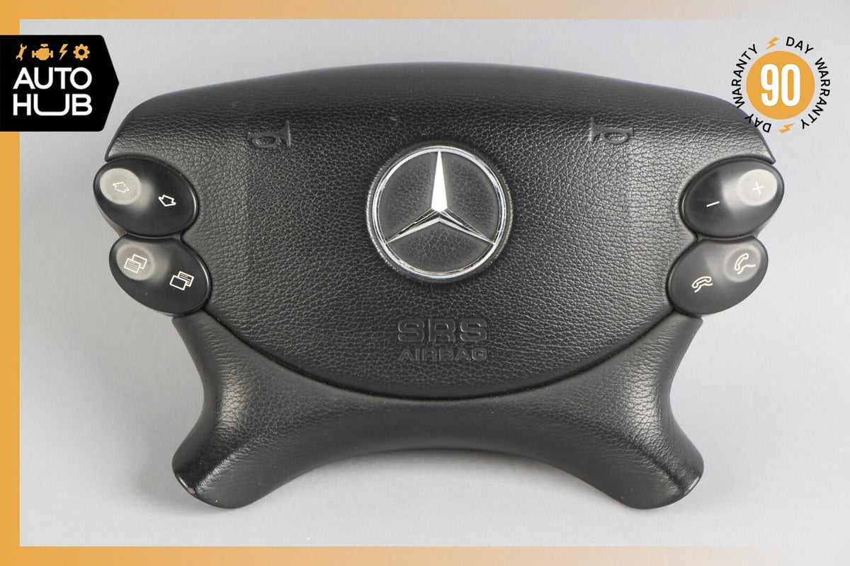 Mercedes R230 SL500 SL55 AMG CLK500 E350 Steering Wheel Airbag Air Bag Black OEM - photo 1