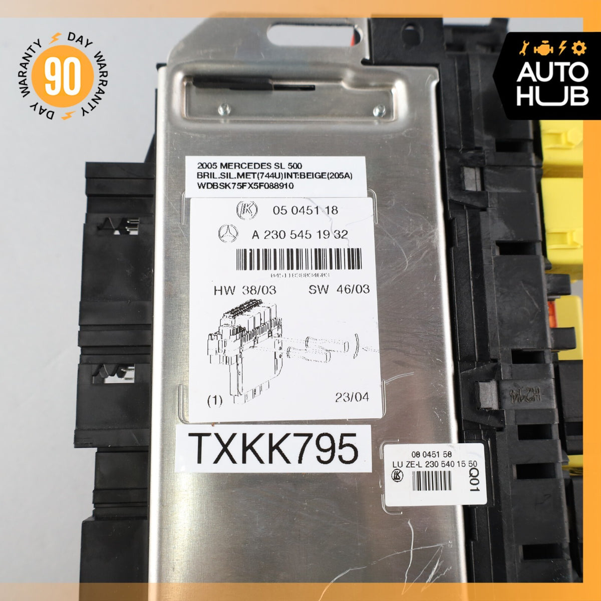 03-12 Mercedes R230 SL500 SL55 Front Left SAM Fuse Box Control Module OEM - photo 14