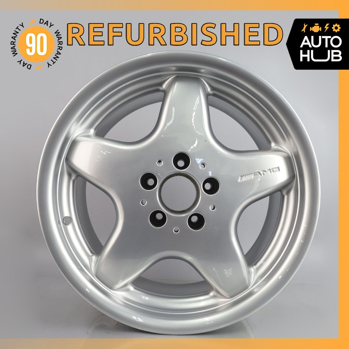 Mercedes R170 SLK230 C280 8.5 x 17 17" Rear Wheel Rim Silver 1704011402 OEM - photo 1
