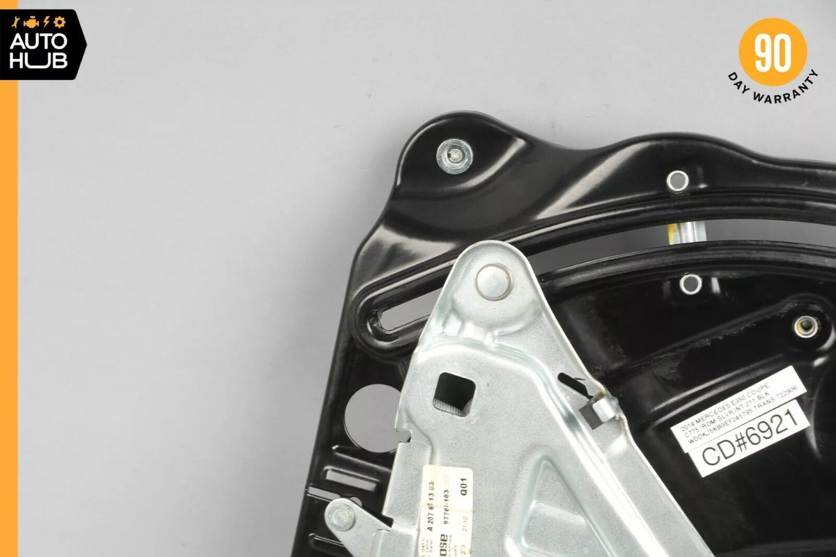 Mercedes W207 E350 E400 Coupe Rear Left Driver Side Window Regulator w/Motor OEM - photo 7