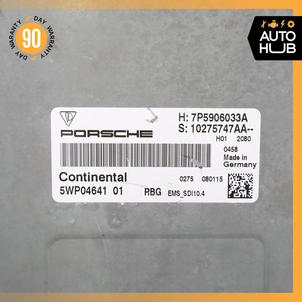 15-18 Porsche Cayenne 958 Turbo 4.8L Engine Control Module ECU 7P5906033A OEM - photo 11