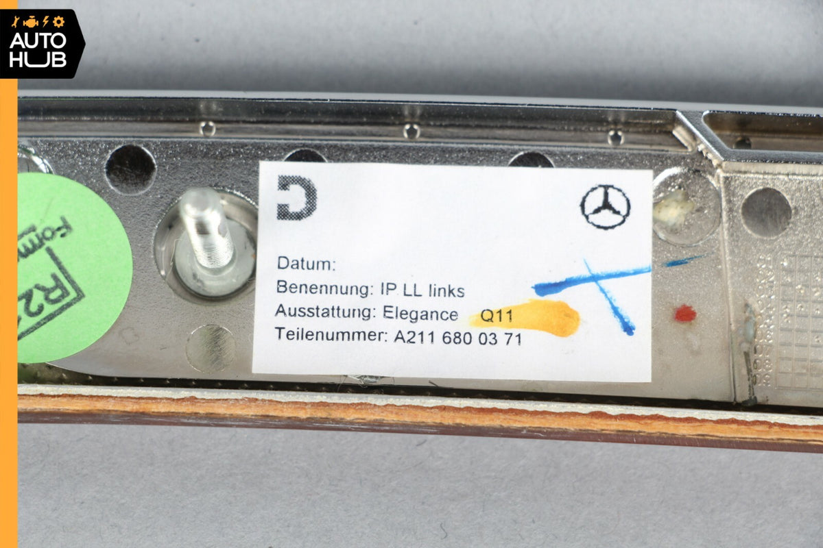 03-09 Mercedes W211 E320 E350 Dashboard Dash Left Driver Side Trim Panel OEM - photo 11