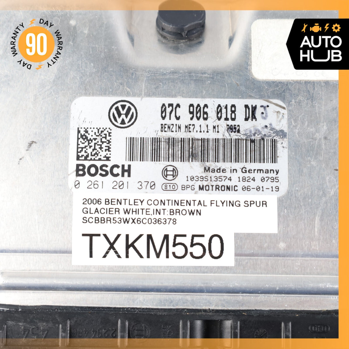 2006 Bentley Continental Flying Spur 6.0L W12 Engine Control Module ECU OEM 58k - photo 7