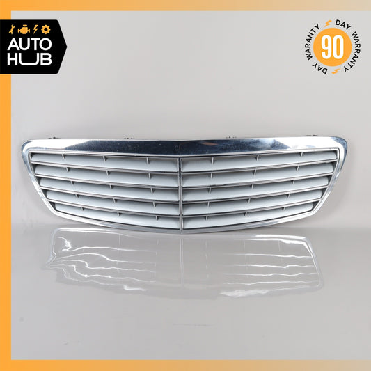03-06 Mercedes W211 E320 E500 E350 Hood Radiator Grille Grill Chrome OEM - photo 1