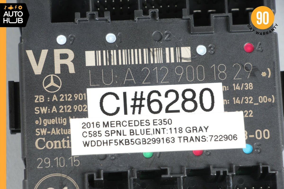08-17 Mercedes W212 E350 SLK250 Front Right Side Door Control Module OEM 65k - photo 8