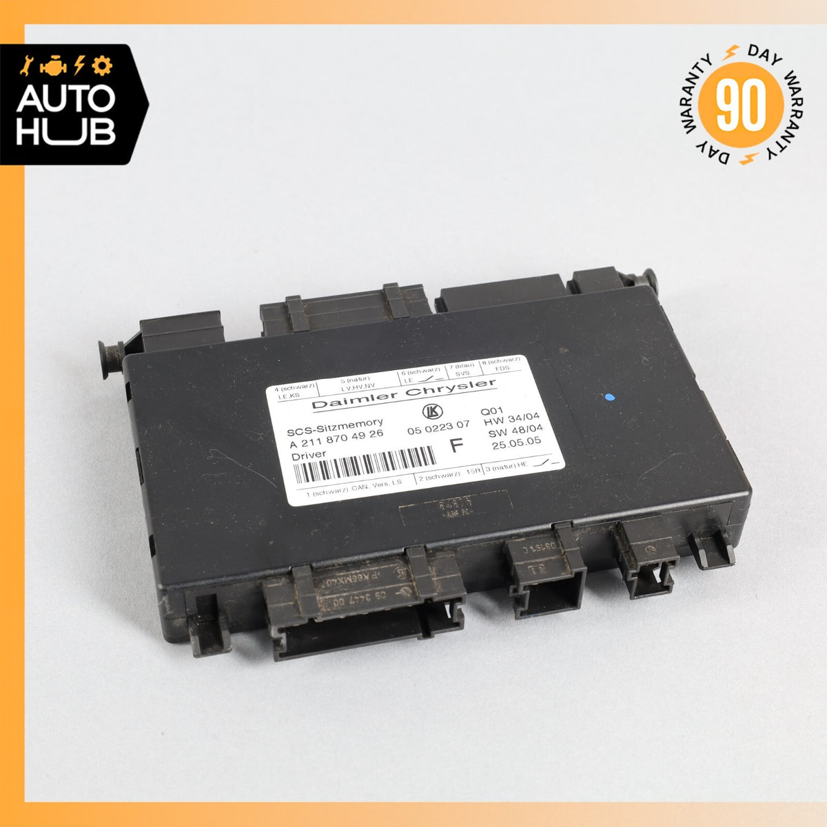 03-12 Mercedes W211 E55 CLS550 GL350 SLK350 Seat Control Module Left Side OEM - photo 1