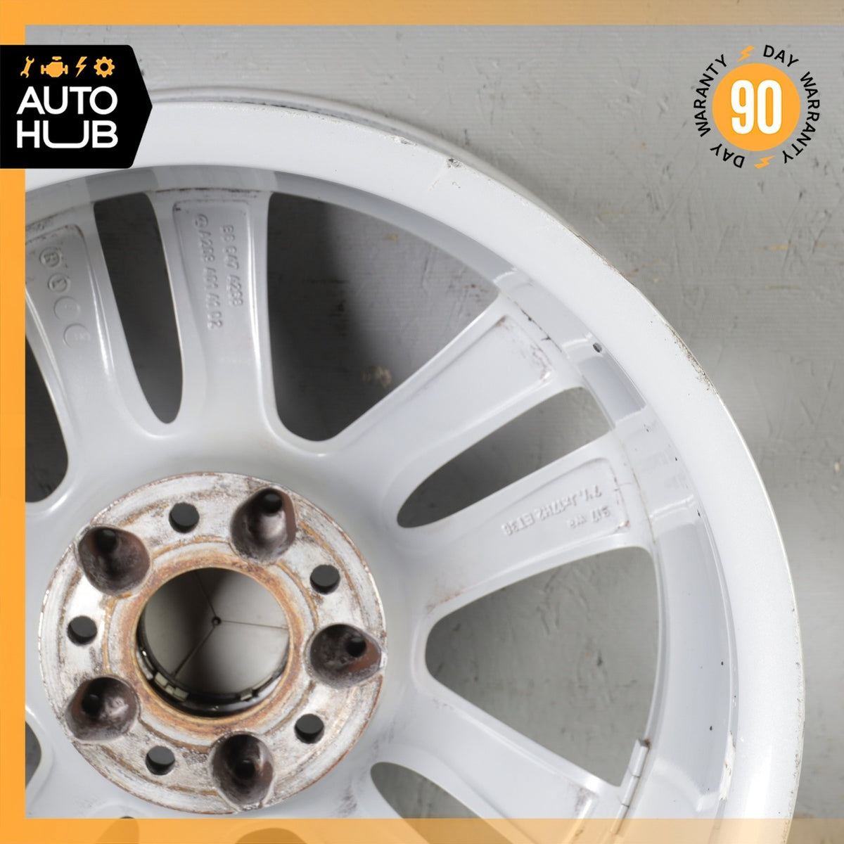 Mercedes W209 CLK350 SLK350 7.5 x 17 17" Front Wheel Rim Silver 2094014102 OEM - photo 13