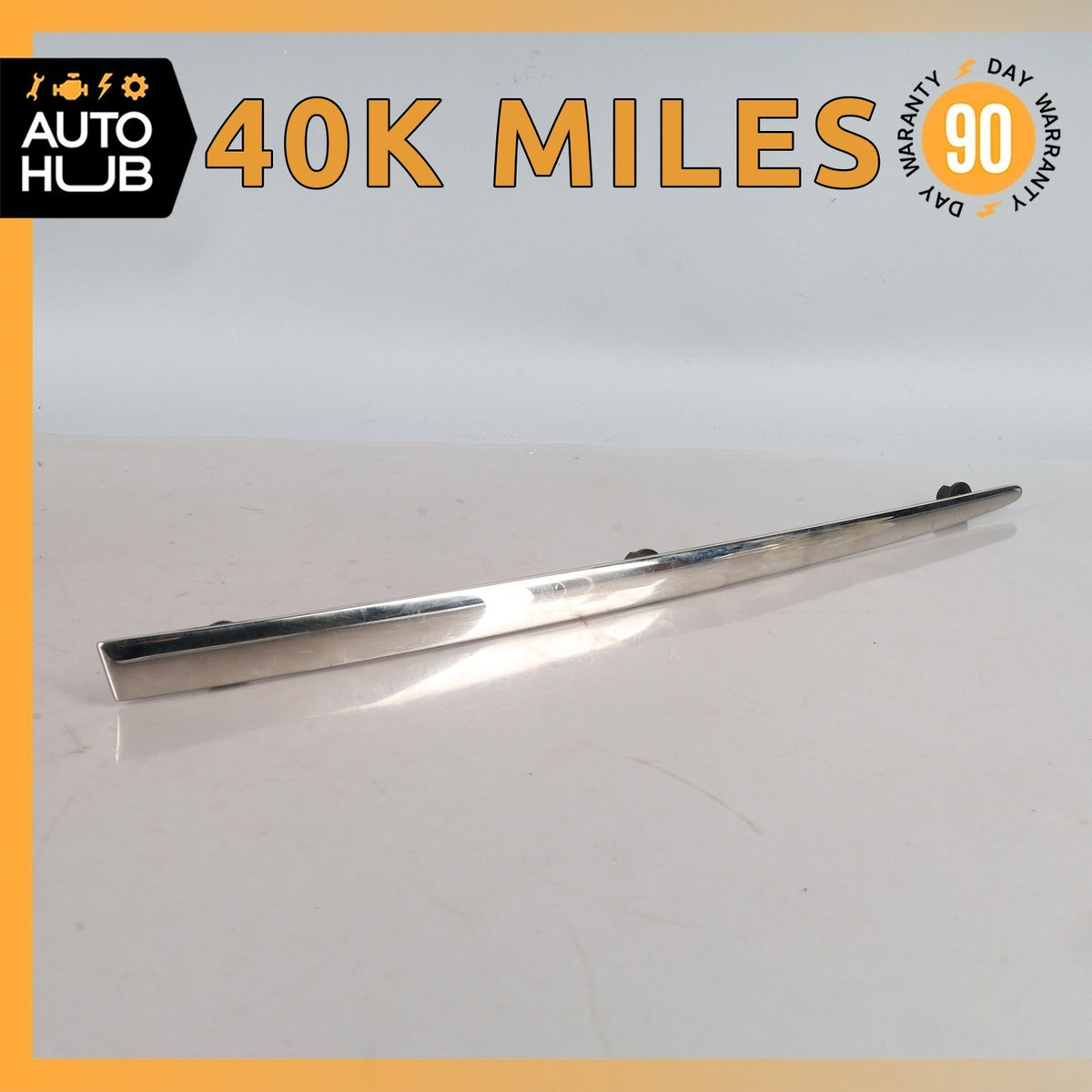 03-10 Bentley Continental GTC GT Rear Left Side Bumper Molding Trim Chrome OEM - photo 1