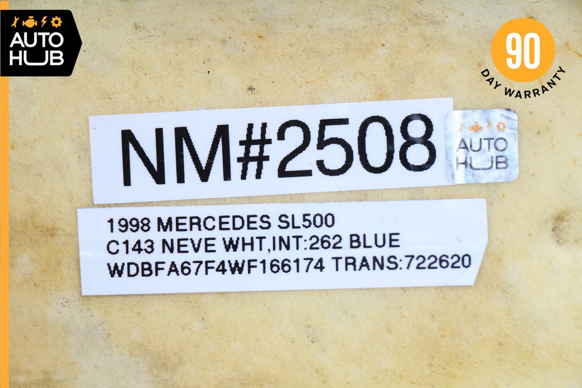 96-02 Mercedes R129 SL500 SL320 Left Knee Panel Under Dashboard Dash Blue OEM - photo 11