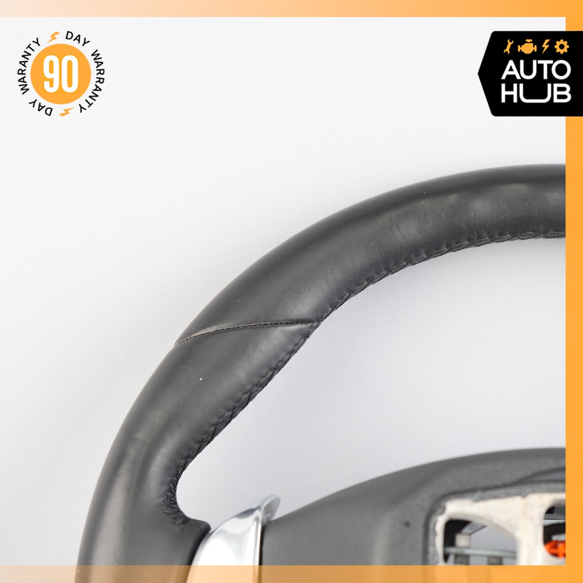 11-14 Porsche Cayenne 958 GTS Steering Wheel w/ Paddle Shifters Black OEM 82k - photo 14