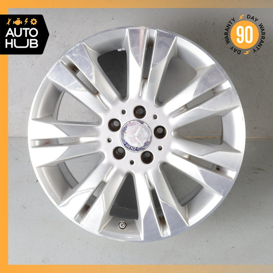 Mercedes W221 S400 S550 CL550 8.5 x 18 18" Wheel Rim Silver 2214017402 OEM - photo 1