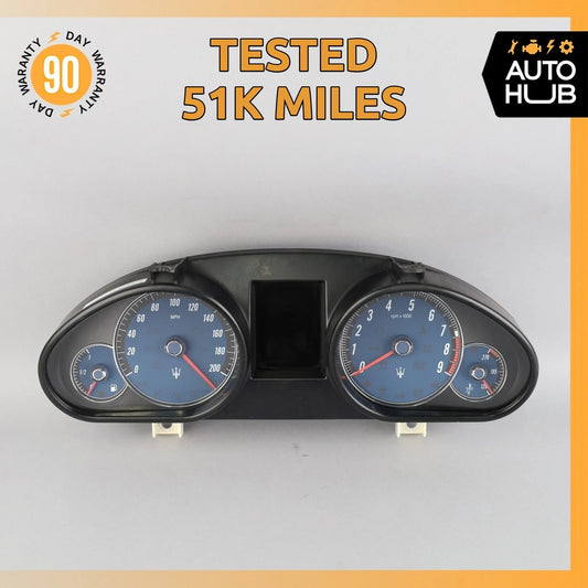 09-13 Maserati Quattroporte M139 4.7L S Instrument Cluster Speedometer OEM 51k - photo 1