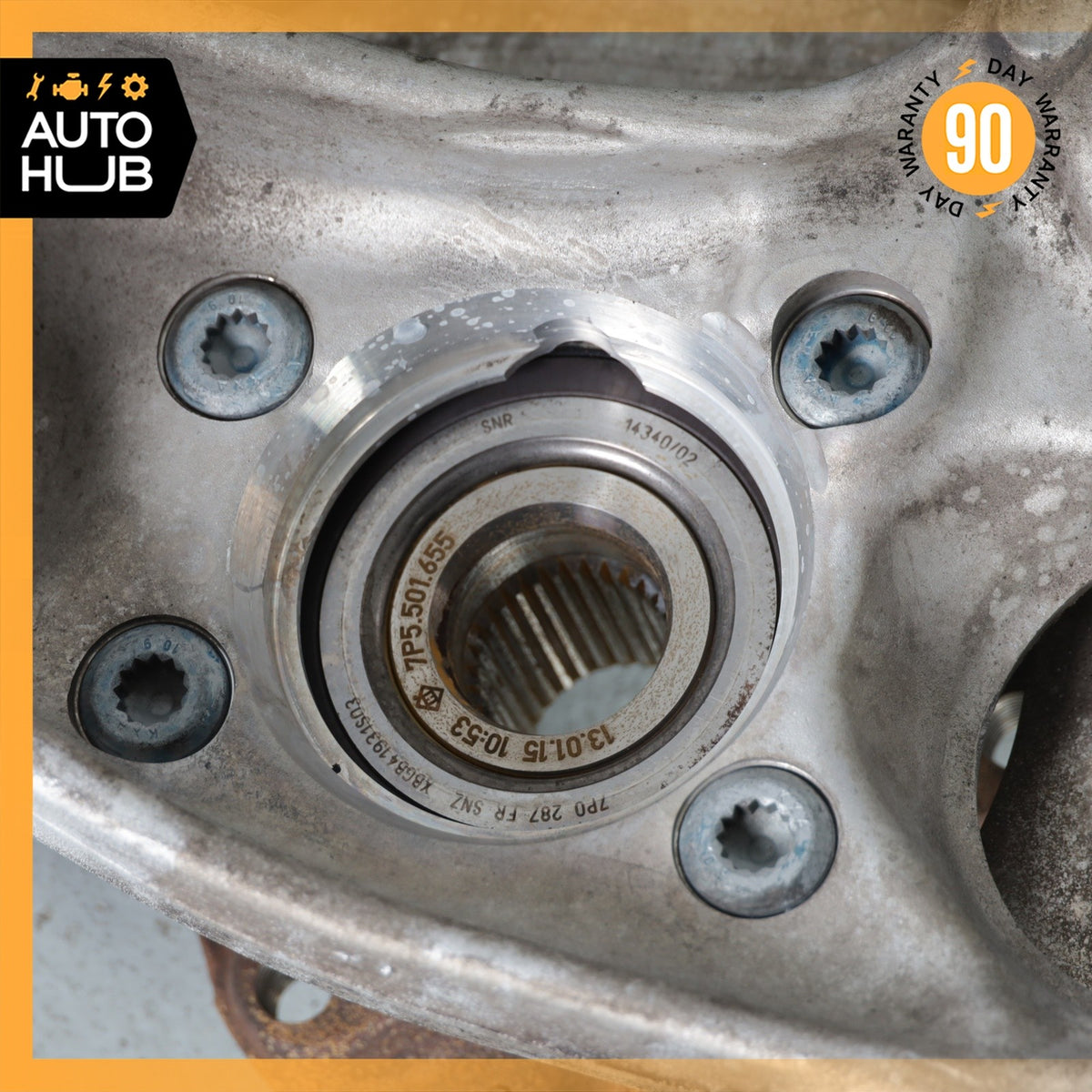 11-18 Porsche Cayenne 958 Front Right Knuckle Spindle 7P0615312B OEM - photo 16