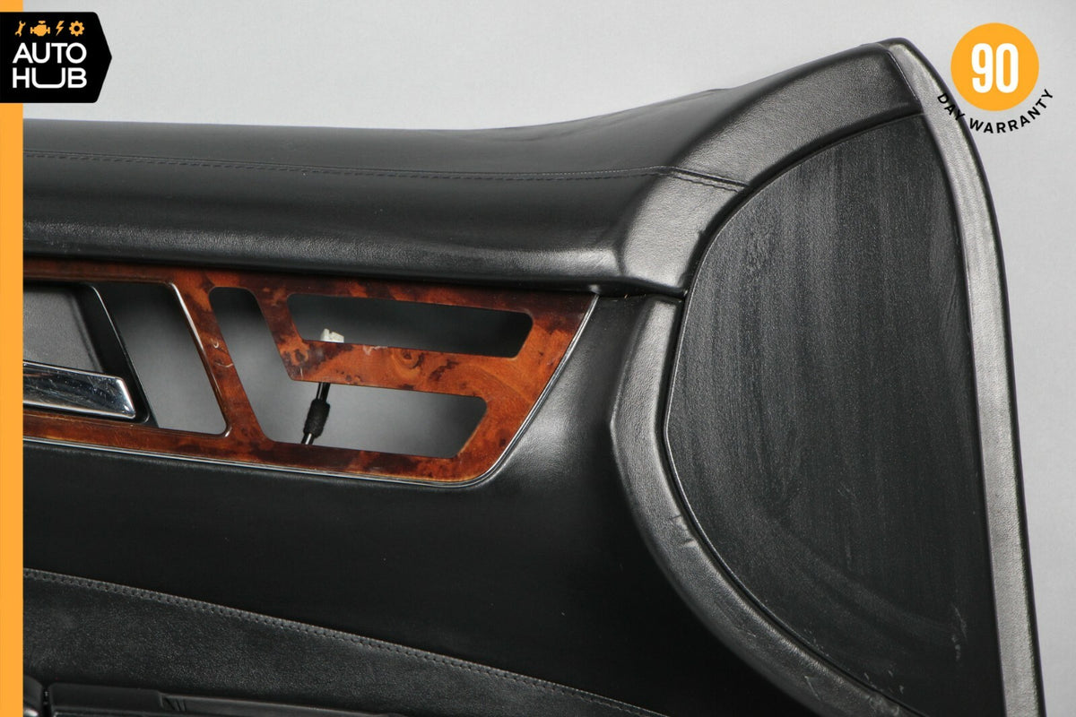 07-10 Mercedes W216 CL600 Front Left Driver Side Interior Door Panel Black OEM - photo 6