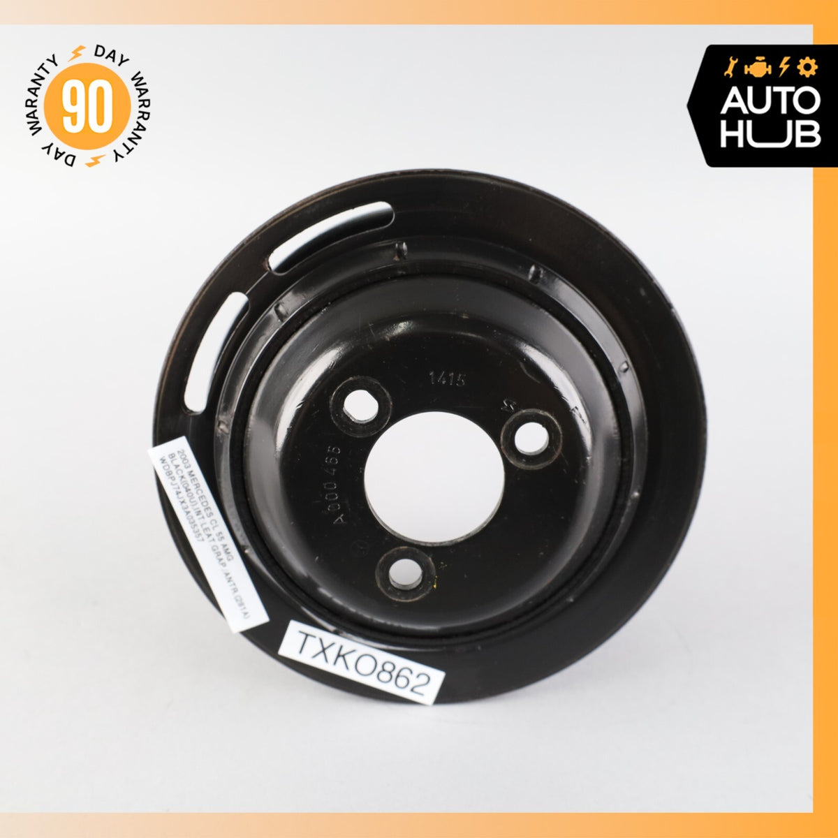 03-08 Mercedes W215 CL55 S55 SL55 AMG Steering Pump Pulley 0004661415 OEM 47k - photo 5