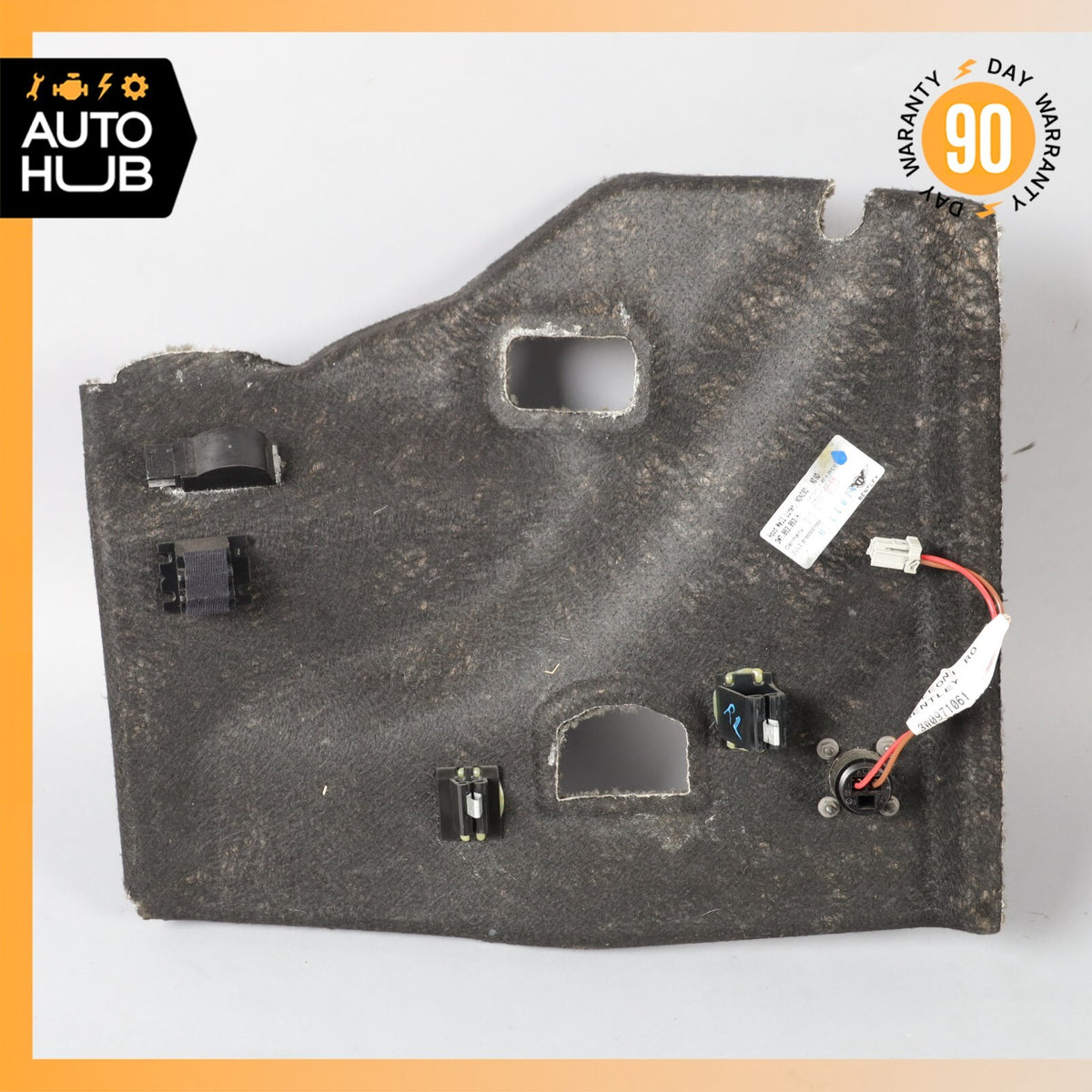 07-11 Bentley Continental GTC Left Side Inside Trunk Panel Carpet Cover OEM - photo 9