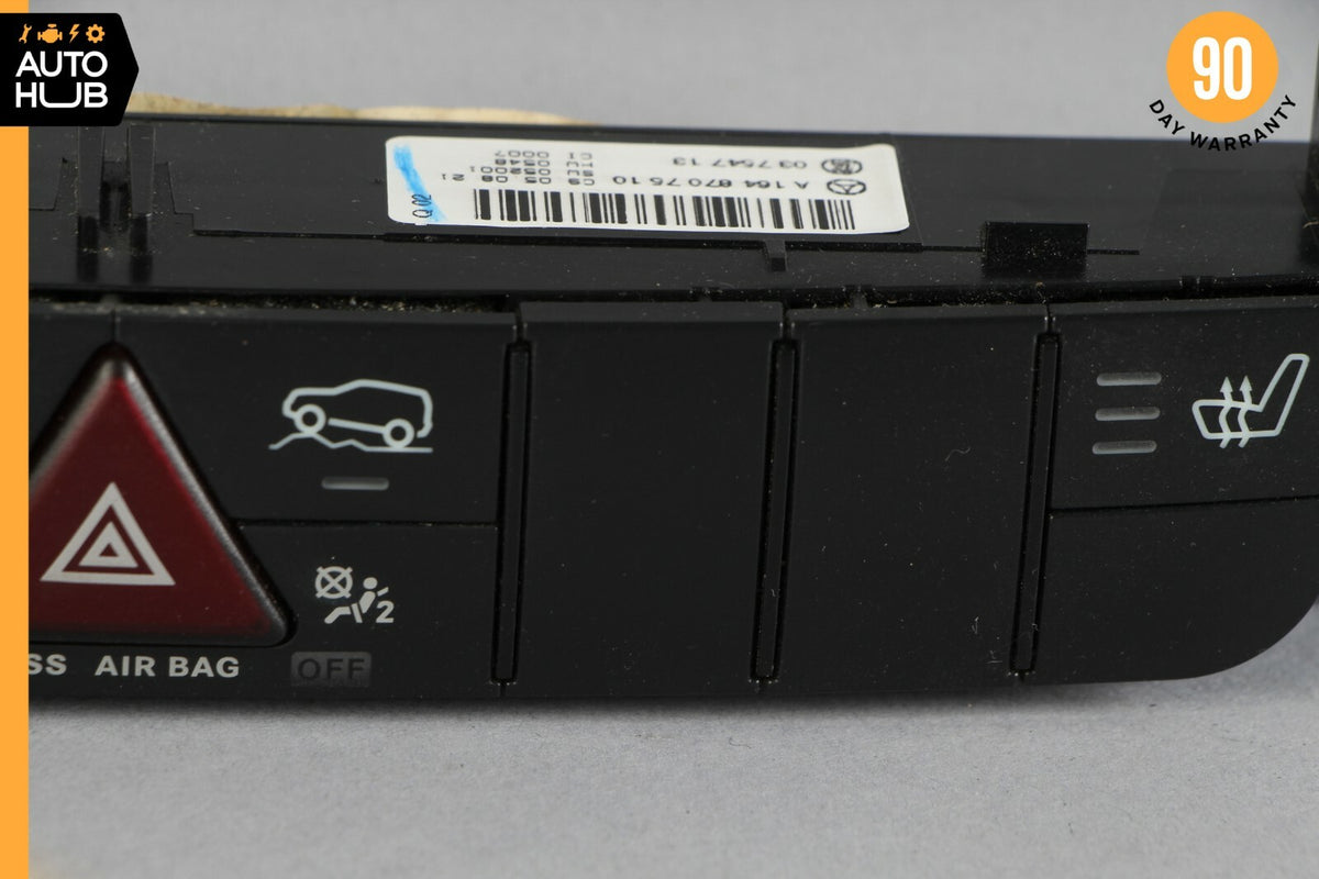 06-12 Mercedes W164 ML320 GL450 Dash Hazard Heated Seats ESP Control Panel OEM - photo 3