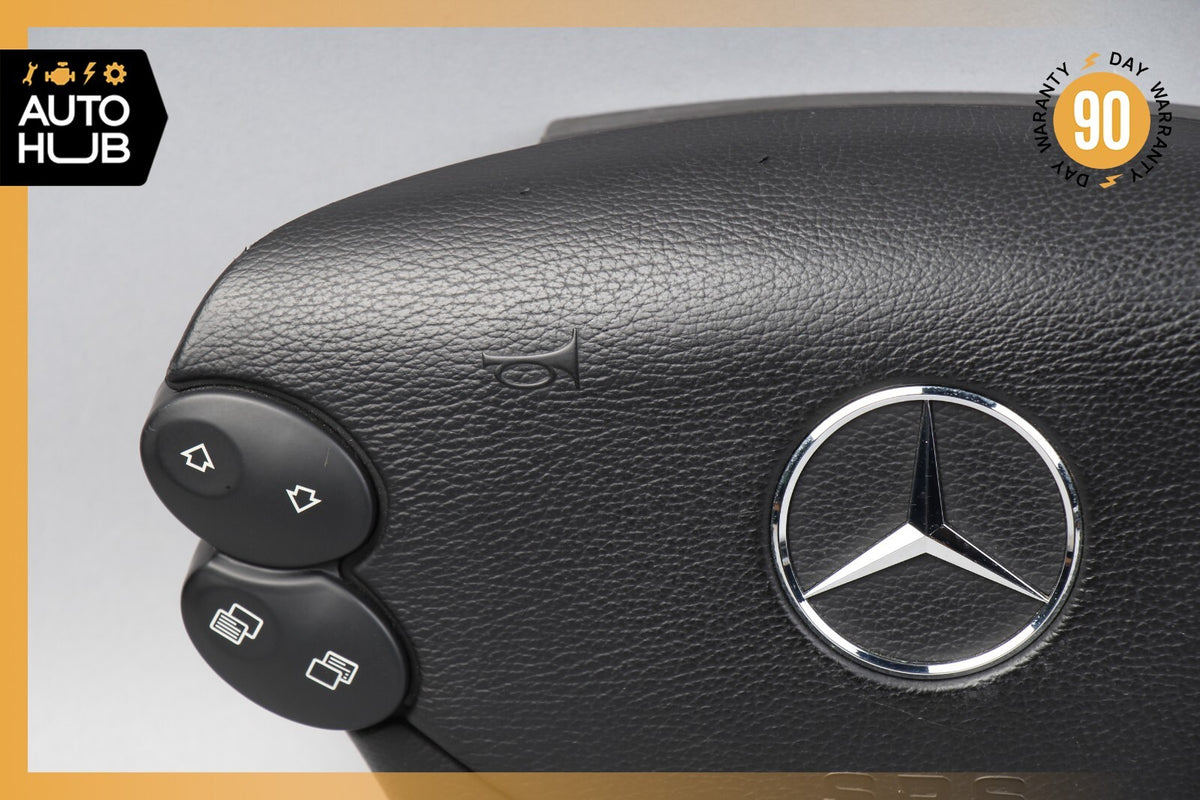 Mercedes R230 SL500 SL55 AMG CLK500 E350 Steering Wheel Airbag Air Bag Black OEM - photo 2
