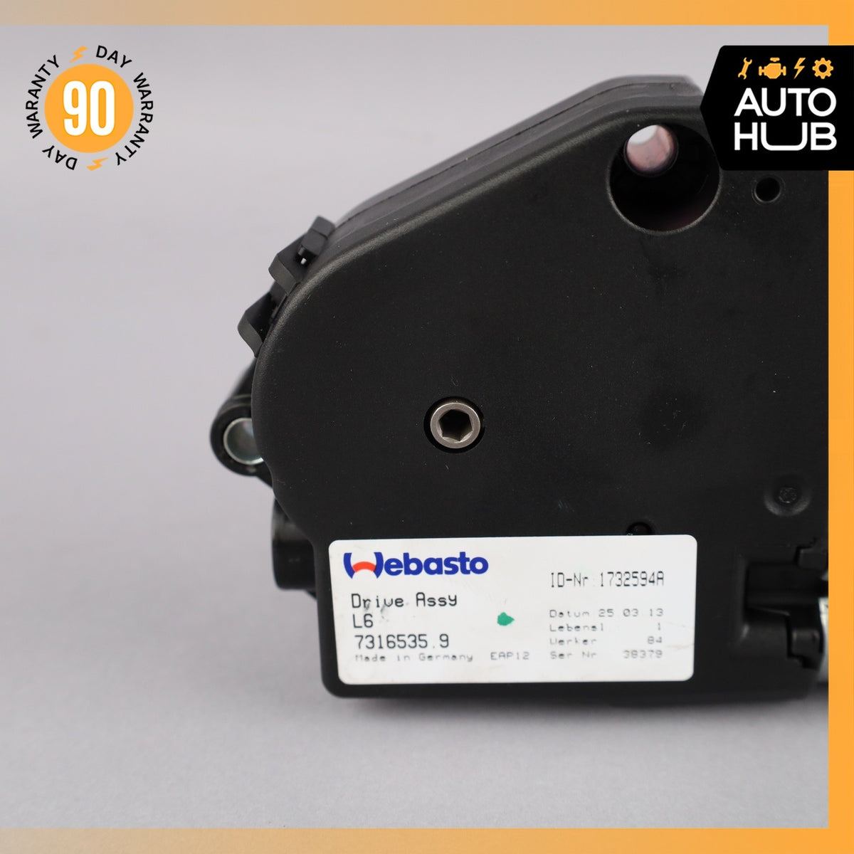 11-13 BMW F10 535i 528i 550i Rear Sunroof Sun Roof Drive Motor OEM - photo 3