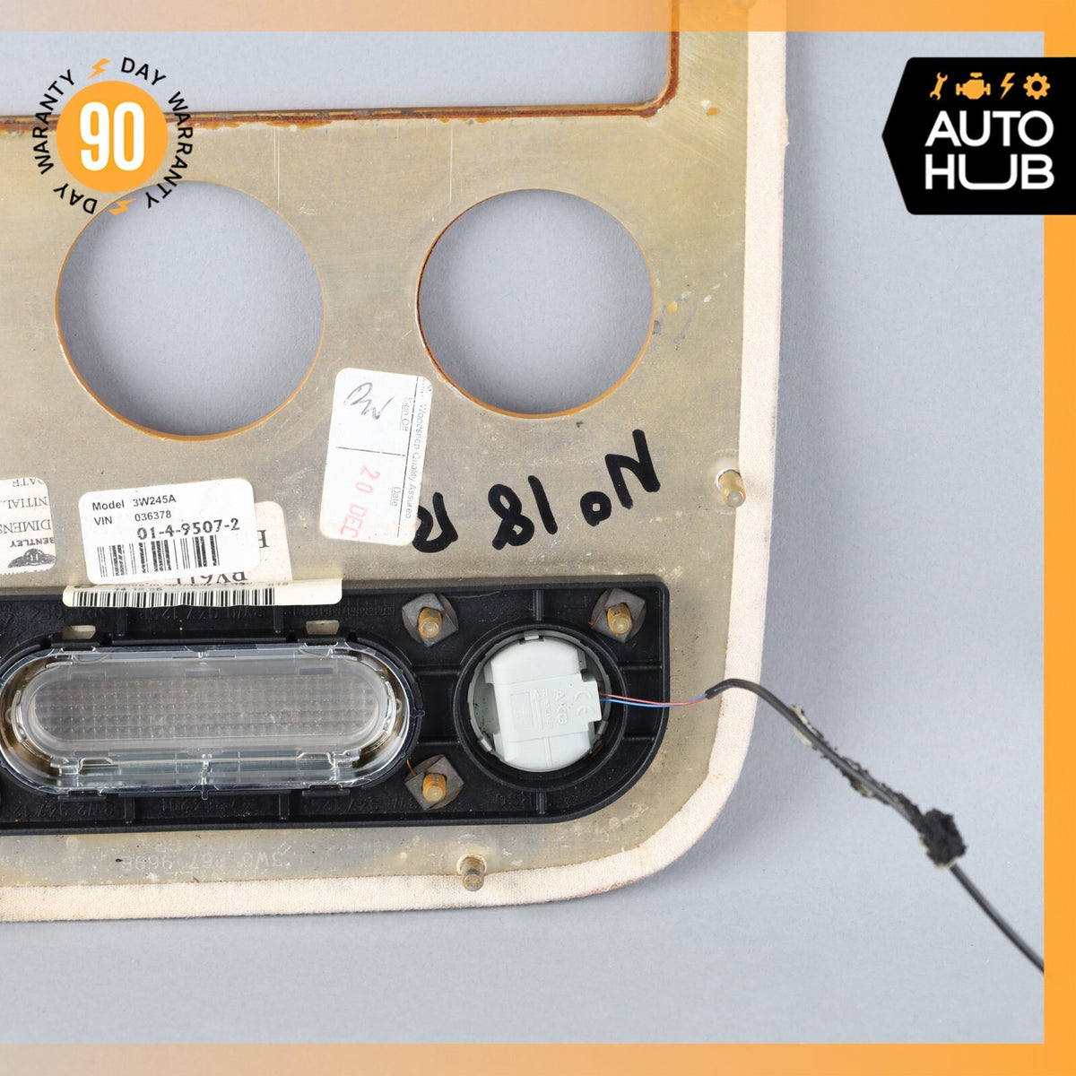 06-13 Bentley Continental Flying Spur Overhead Dome Light Trim Wood OEM 58k - photo 10