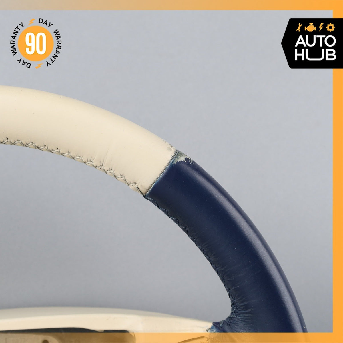99-02 Bentley Arnage Steering Wheel Beige Blue PH27727PB OEM 42k - photo 3