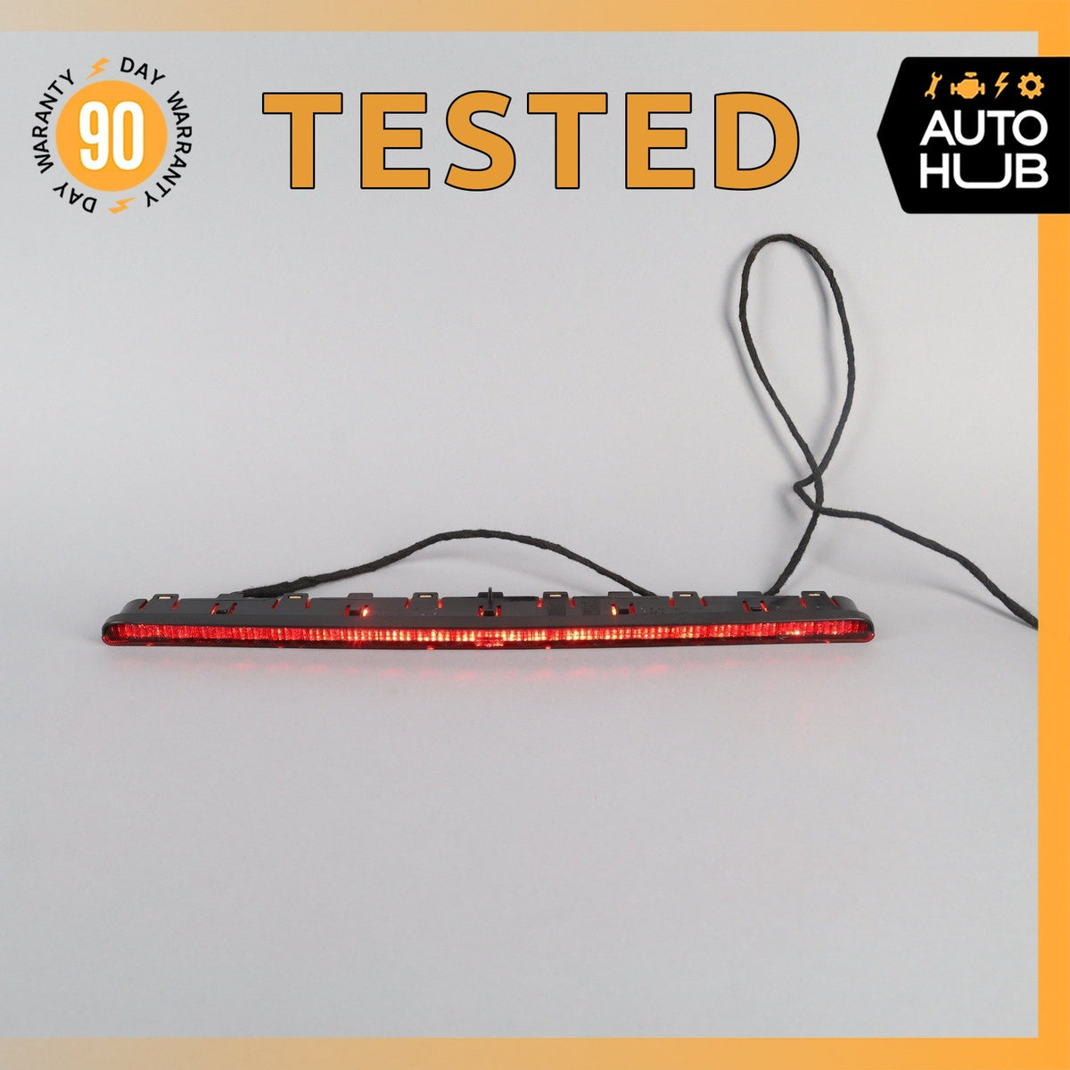 07-14 Mercedes W221 S63 AMG CL550 S550 Rear 3RD Third Brake Stop Light Black OEM - photo 1