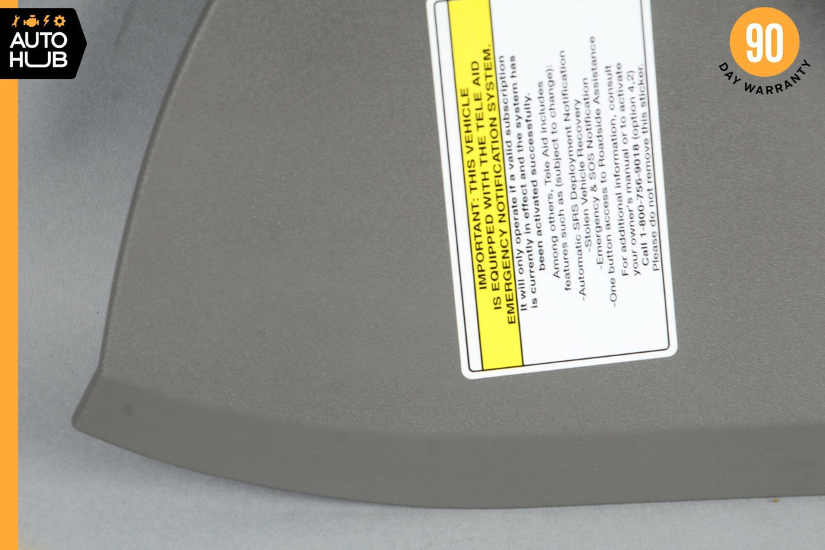 07-14 Mercedes W216 CL550 Dashboard Dash Board Trim Panel Left Gray OEM - photo 2