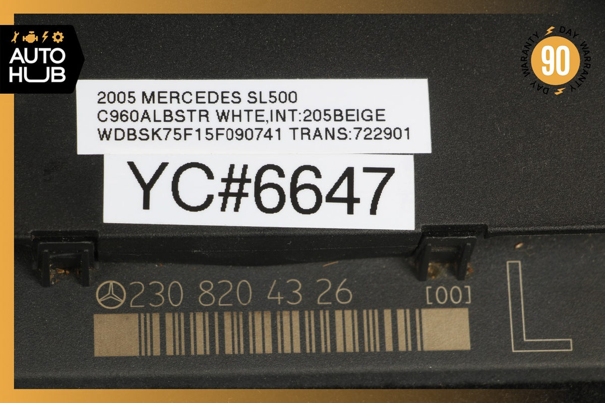 Mercedes R230 SL500 SL55 AMG Under Seat Control Module Left Driver Side OEM - photo 9