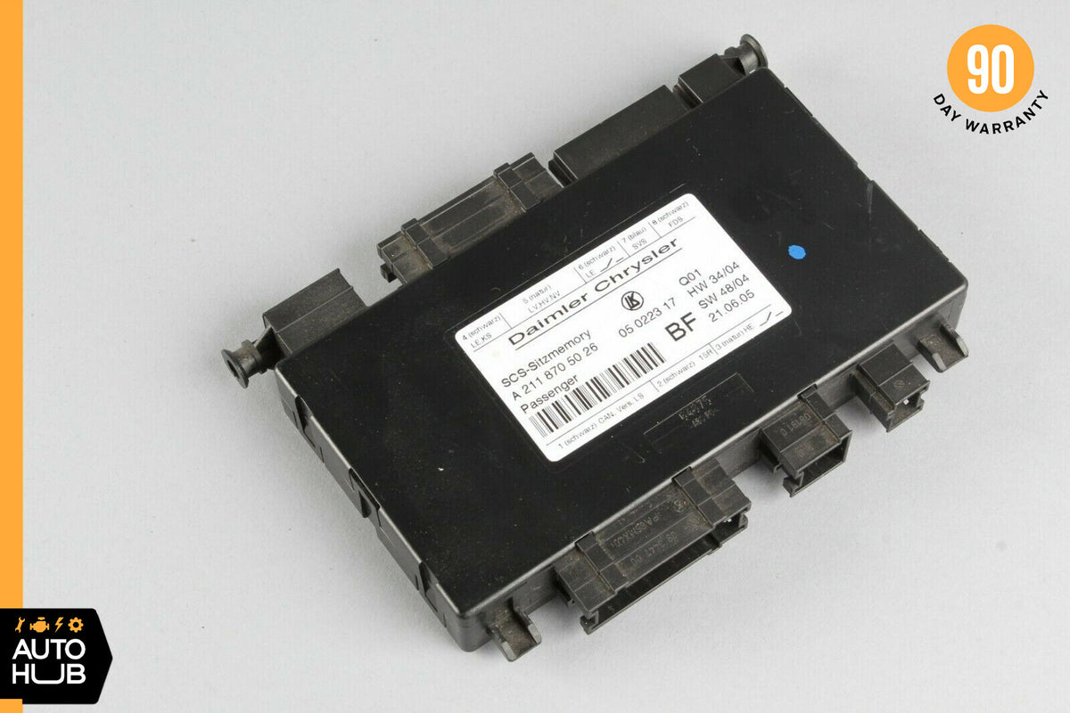 03-11 Mercedes W211 CLS500 E500 Under Seat Control Module Front Right Side OEM - photo 1
