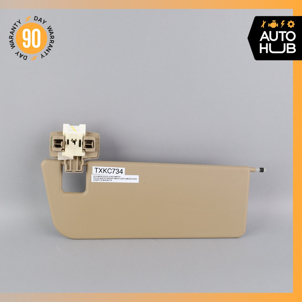12-16 Mercedes X166 GL450 ML400 Additional Sun Visor Sunvisor Left Side OEM - photo 4