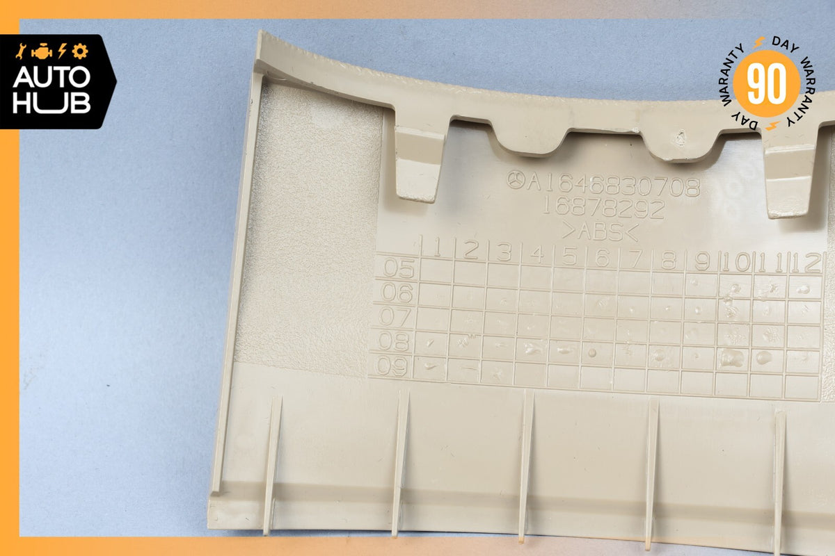 06-12 Mercedes W164 ML350 ML63 GL450 Center Console Trim Cover Panel Beige OEM - photo 8