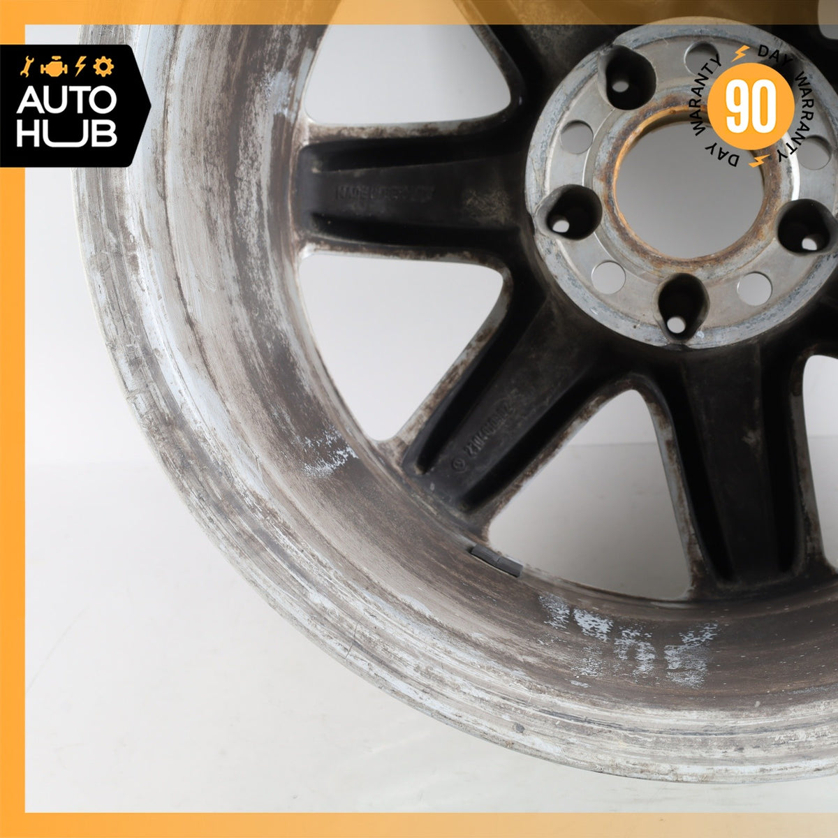 Mercedes R230 SL500 SL600 8.5 X 17 17" Wheel Rim Silver 2304010902 OEM - photo 17